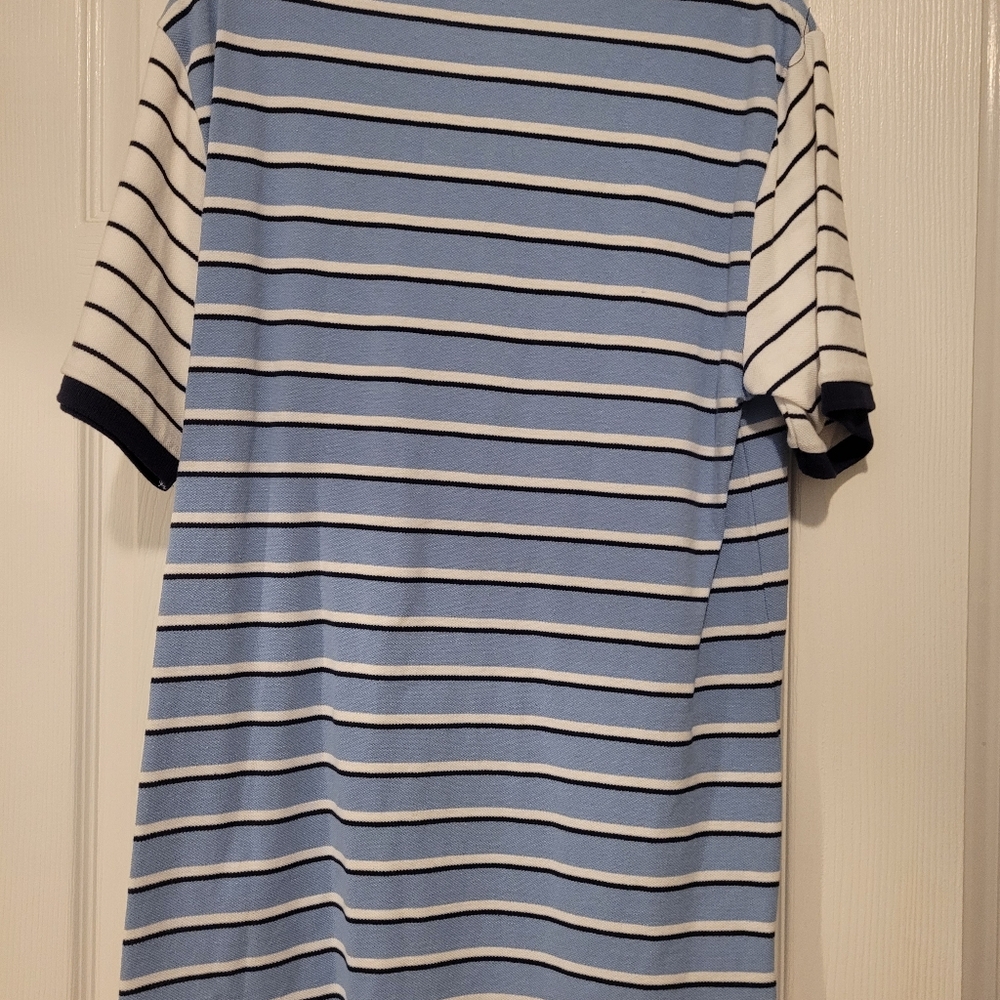 NWT- Polo Ralph Lauren Blue and White Striped Polo Shirt Boys Size 18-20 - Picture 9 of 9